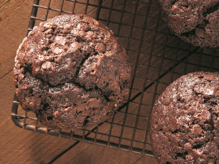 Muffins de chocolate negro: uma proposta divinal