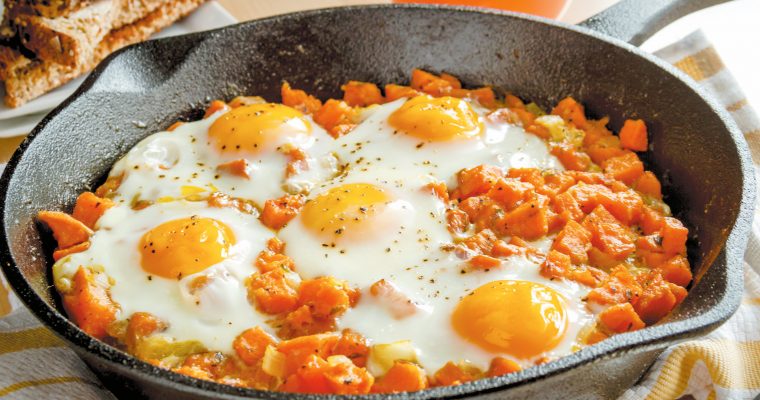 Ovos com batata-doce: uma receita prática… e deliciosa!