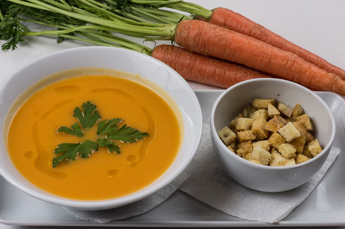 Sopa de cenoura para os dias mais frios