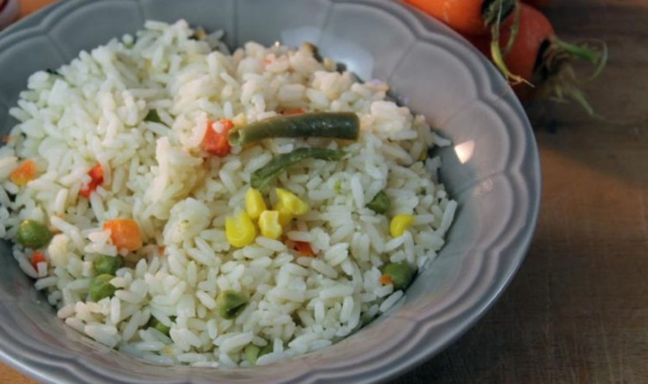 Receita rápida de arroz primavera