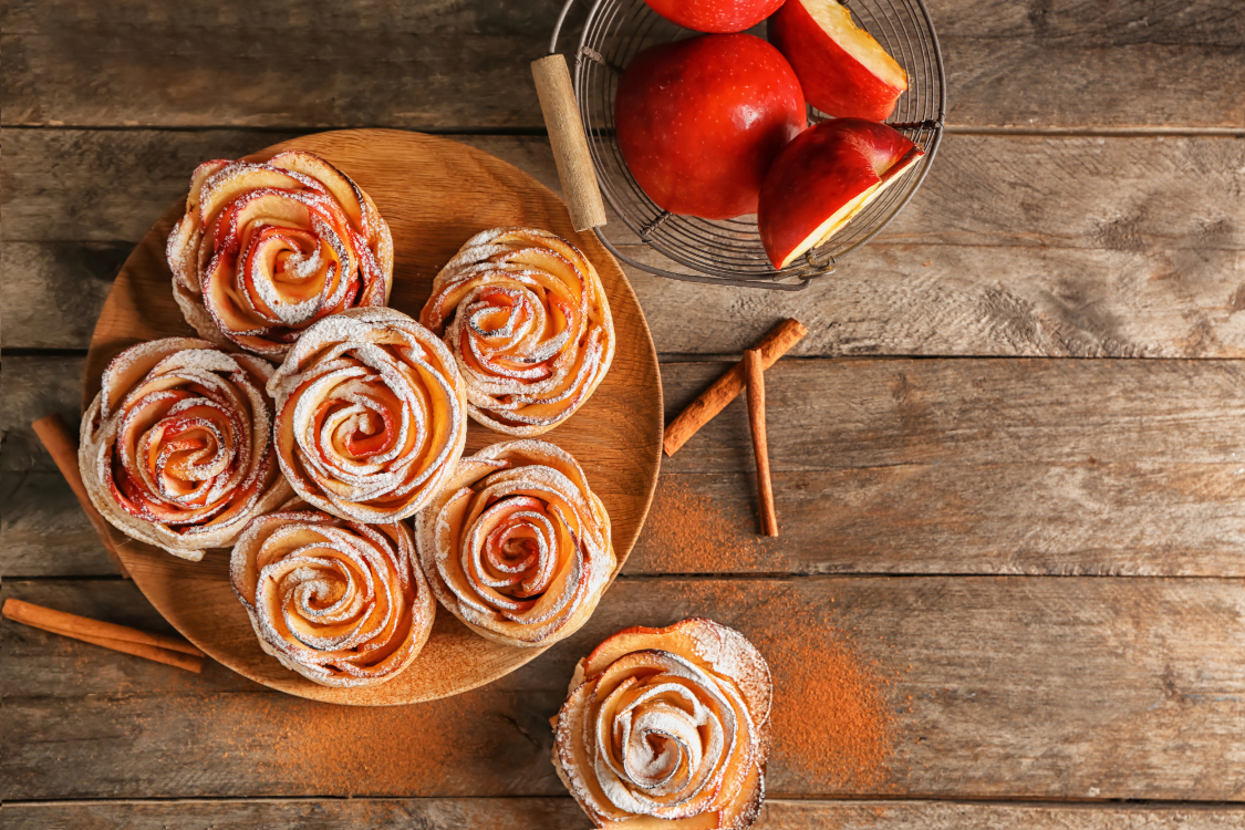 Rosas de maçã e canela: prepare já um delicioso Dia dos Namorados!