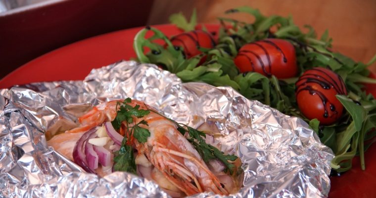 Papelotes de salmão e camarão: fácil e simples de preparar!
