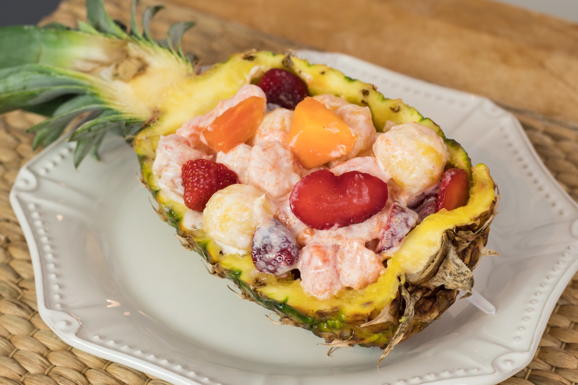 Salada de abacaxi com gambas: um prato criativo e saudável!