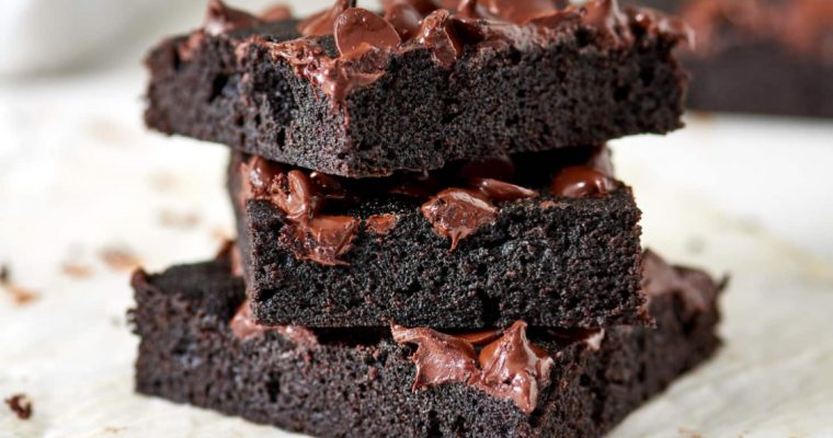 Brownies de chocolate sem glúten