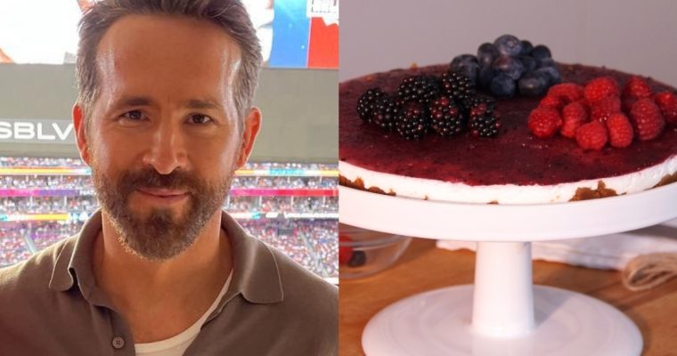 Ryan Reynolds adora doces: conheça esta receita de cheesecake de frutos vermelhos!