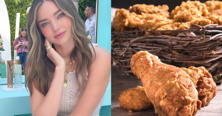 Miranda Kerr adora galinha frita à americana: conheça a receita!