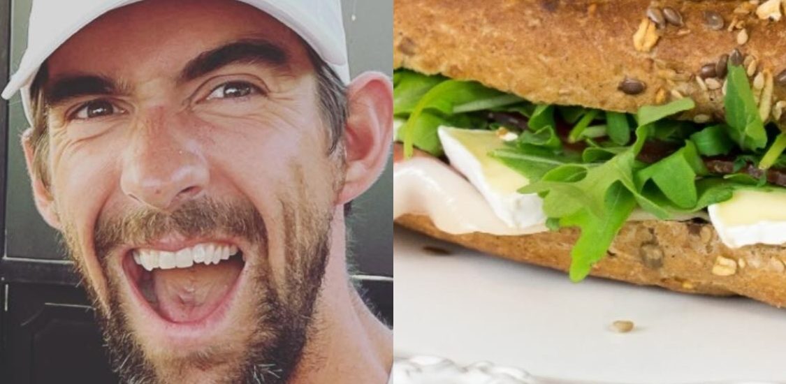 Sandes de presunto, queijo brie e rúcula: a receita que Michael Phelps adora!