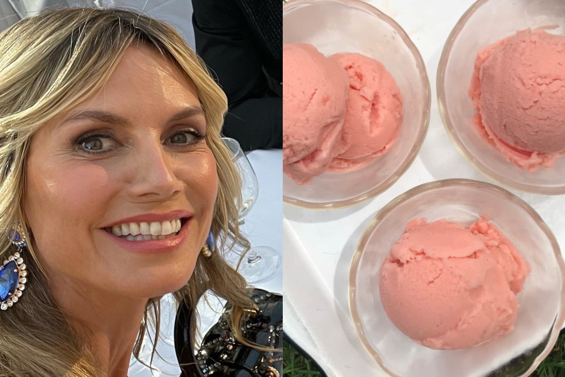 Heidi Klum é fã de gelado: conheça uma receita que só precisa de 2 ingredientes!