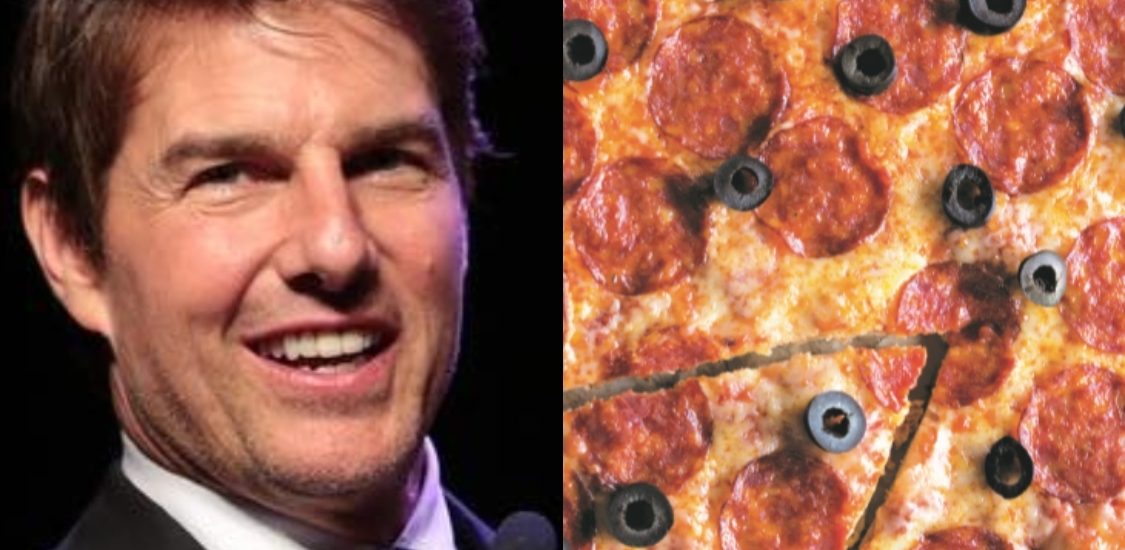 Tom Cruise adora pizza! Fique com esta receita de pepperoni e azeitonas