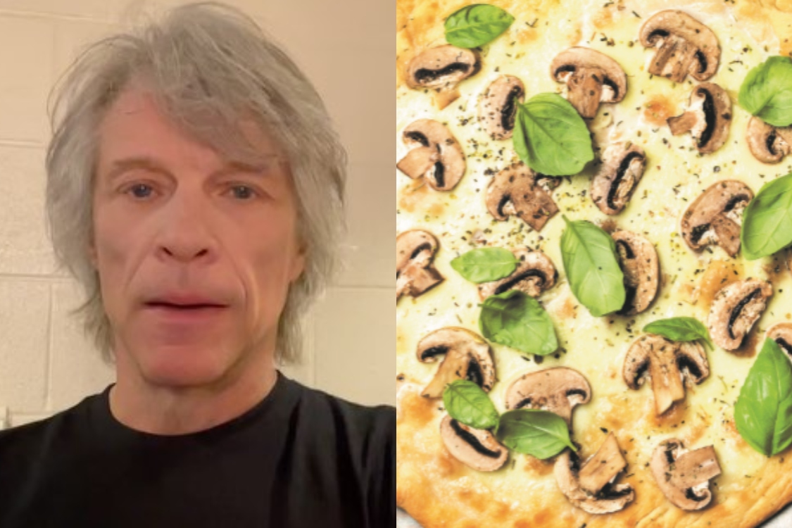Bon Jovi adora pizza: fique com esta receita de pizza de cogumelos e manjericão sem glúten!