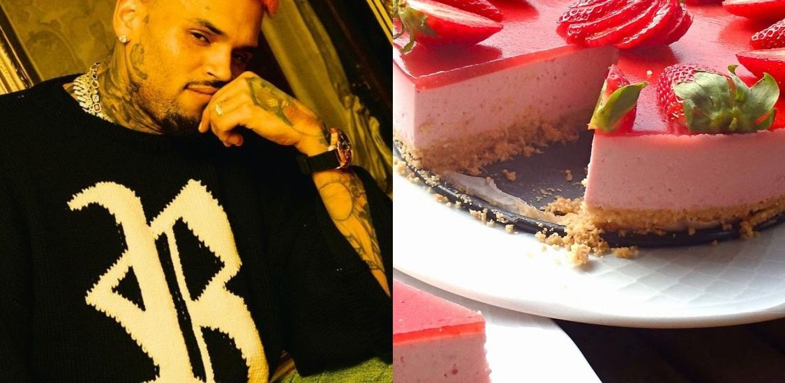 Chris Brown adora cheesecake de morango: fique com esta receita!