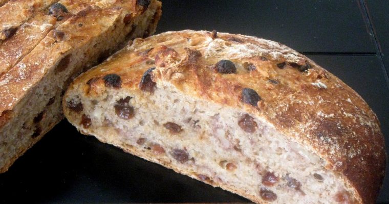 PÃO PASSAS E NOZ PARA FAZER EM CASA