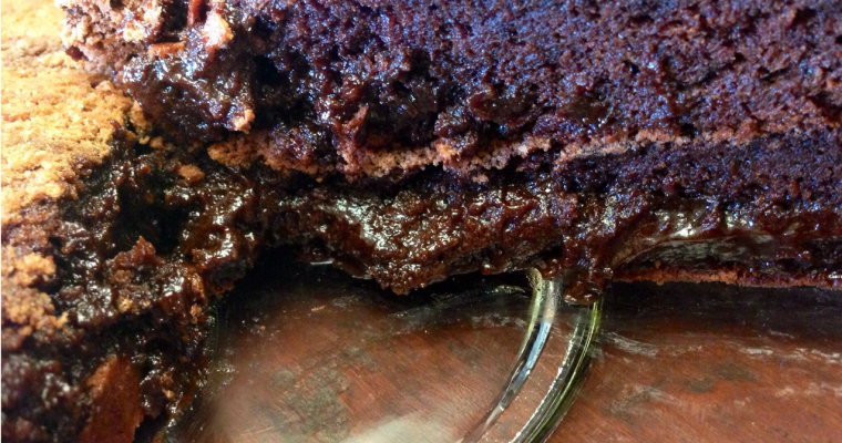 Bolo húmido de chocolate do Goucha