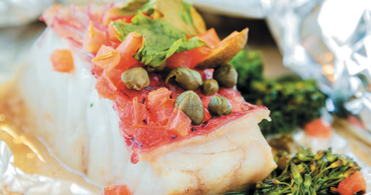 Receita de bacalhau no papelote