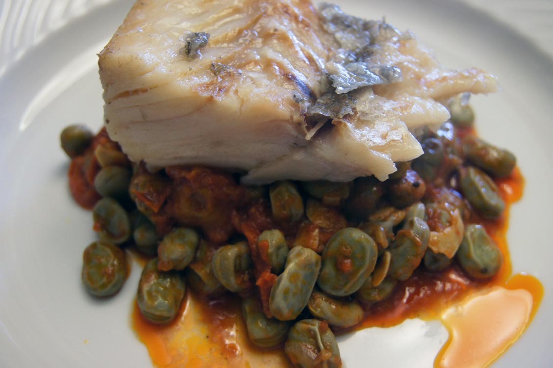 Bacalhau com favas, uma receita do Goucha