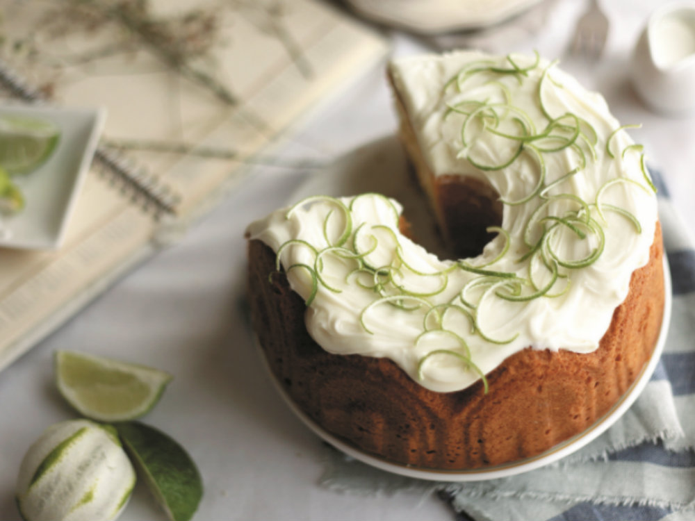 Receita de bolo de coco e lima