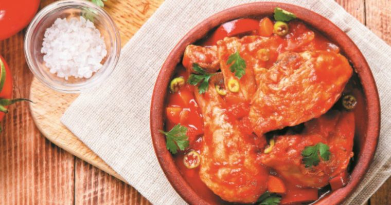 Receita de frango com tomate