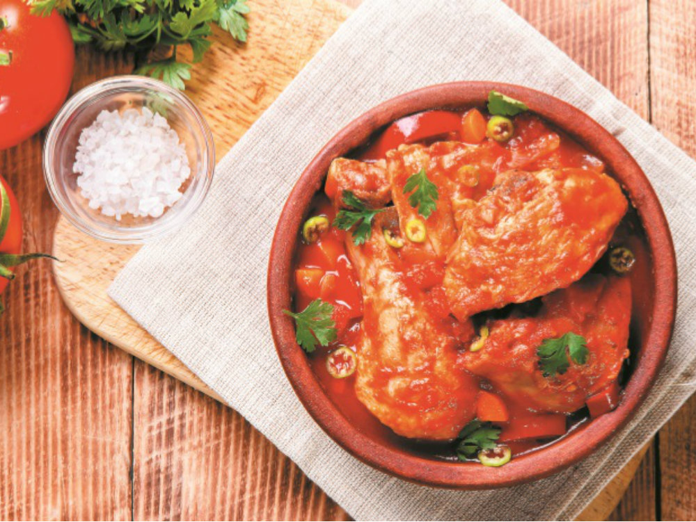 Receita de frango com tomate