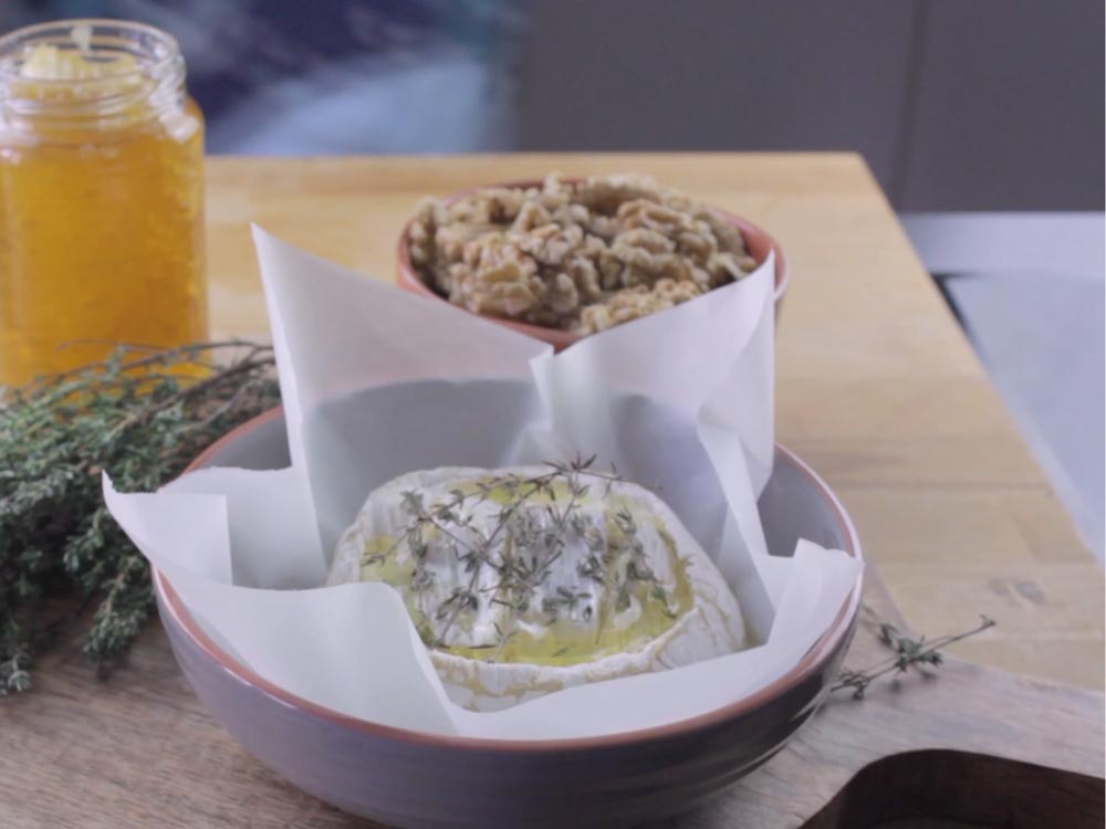 Receita de camembert com mel