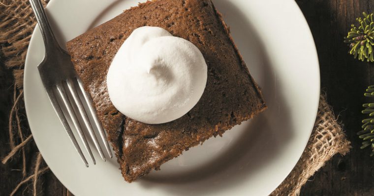 Brownie de amêndoa e canela