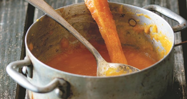 Creme de cenoura bastante saudável