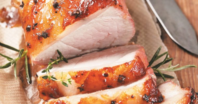 Um lombo com geleia de laranja que nos deixa com água na boca