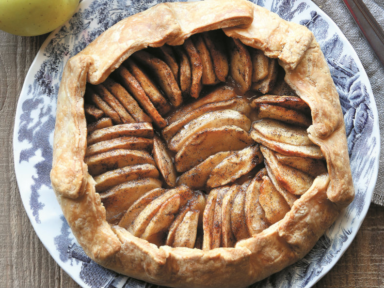 Uma receita de tarte de maçã