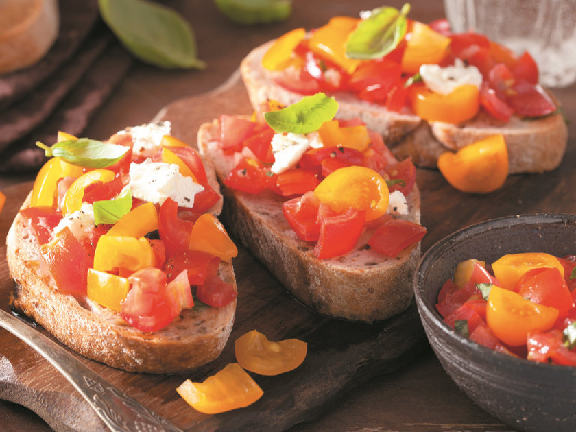 Boa e barata: bruschetta fresca