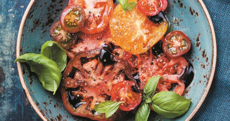 A receita de salada de tomate à minha maneira