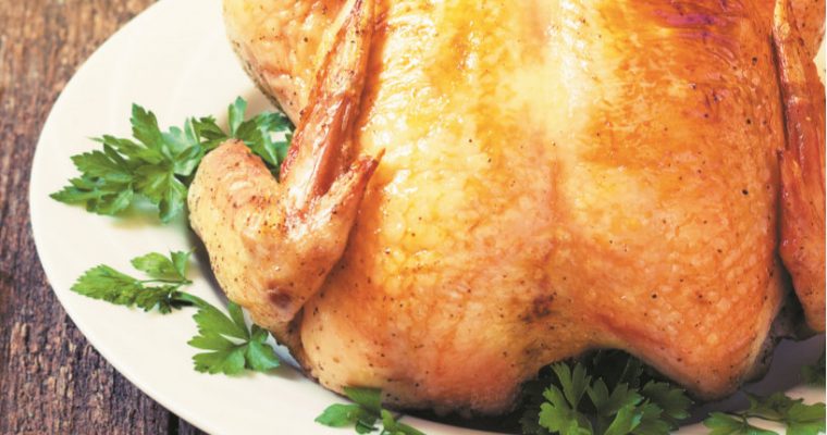 Frango para a consoada com a sua família