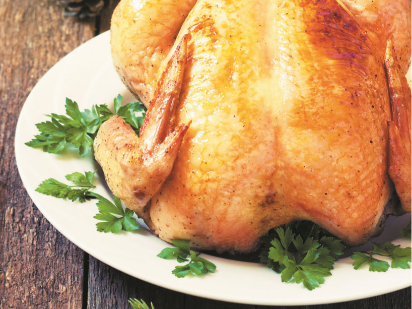 Frango para a consoada com a sua família