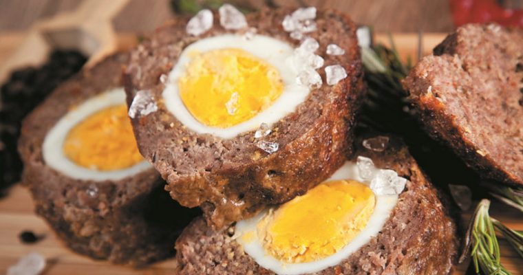 A original carne recheada com ovo