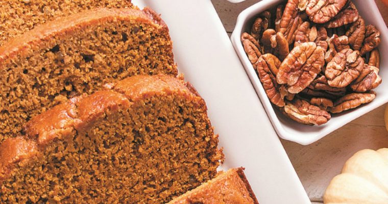 Pão de abóbora e nozes para partilhar