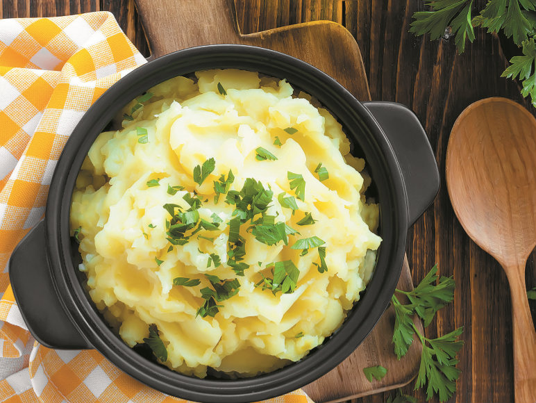 Um acompanhamento especial: puré de batata e coco