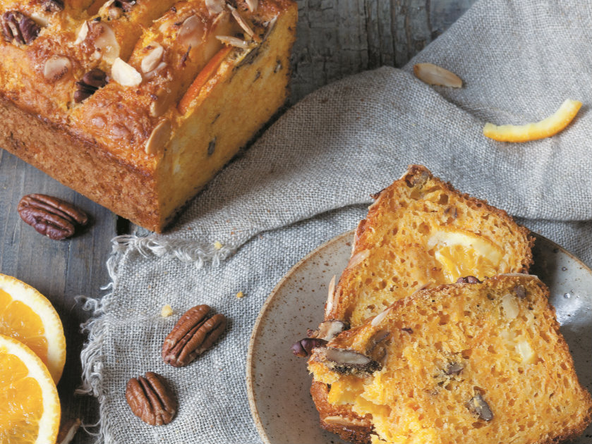 Bolo de laranja e nozes divinal