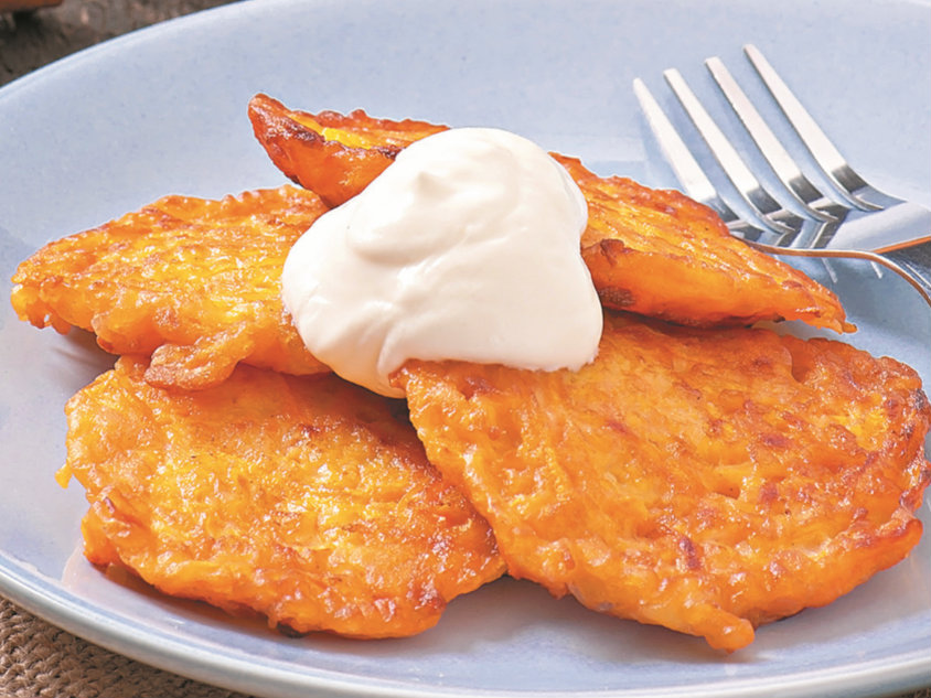 A receita de bolinhos de abóbora