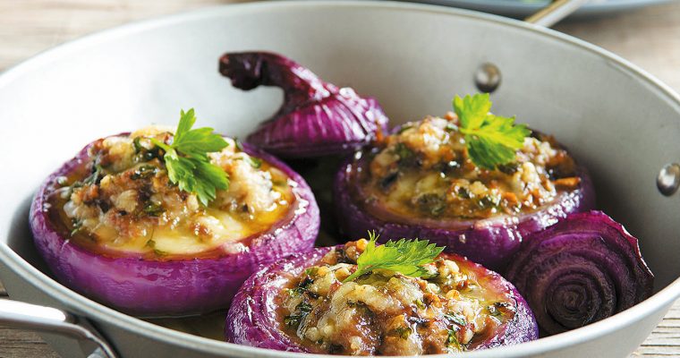 Receita de cebolas recheadas