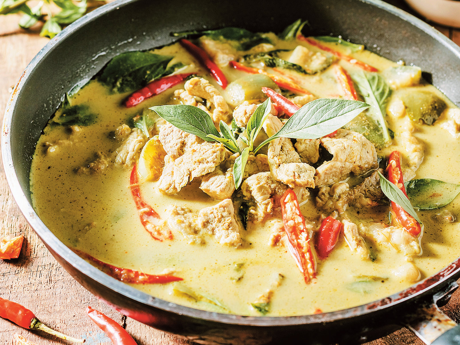 Receita tailandesa: caril verde