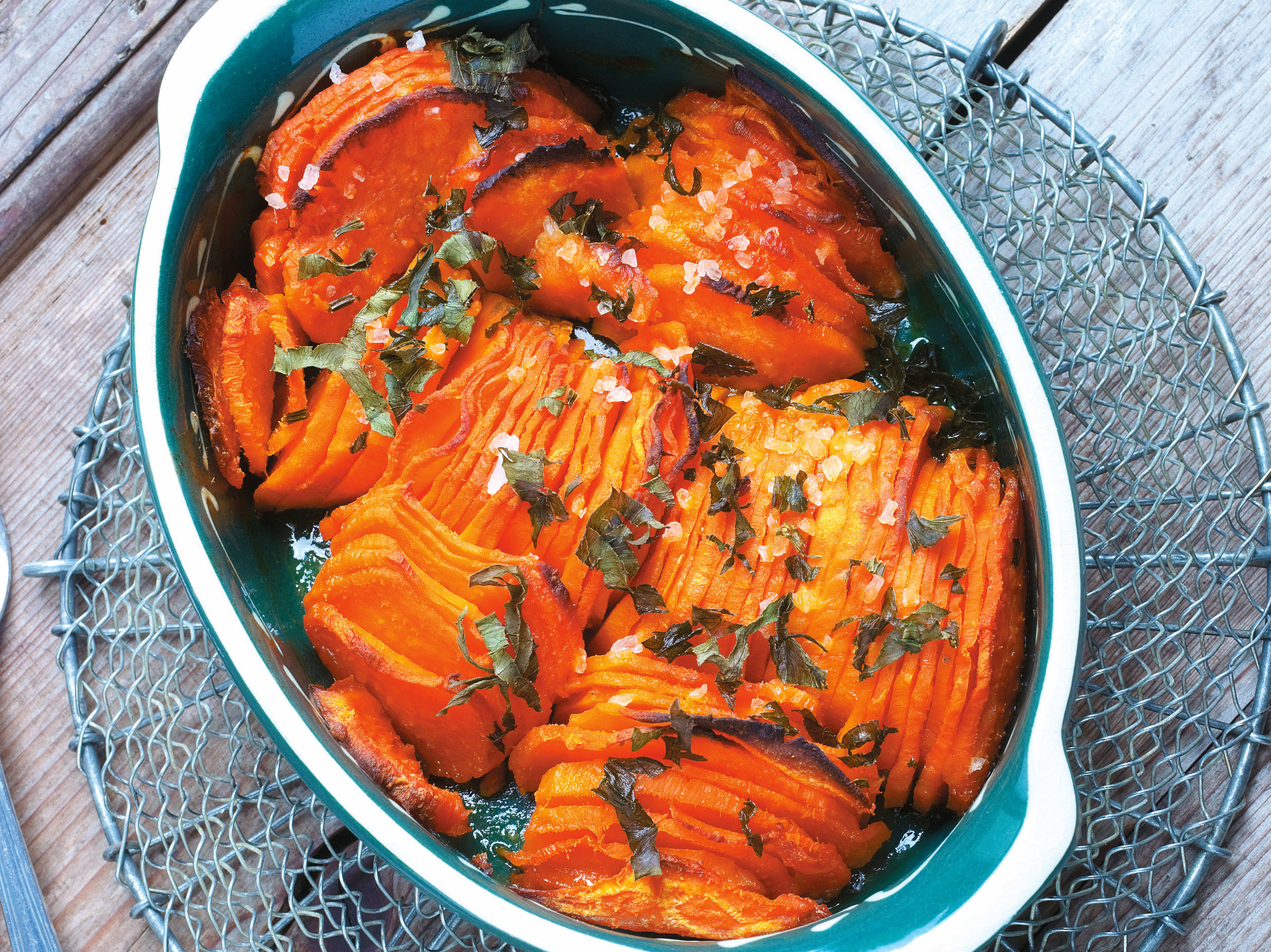 Receita de batata-doce gratinada