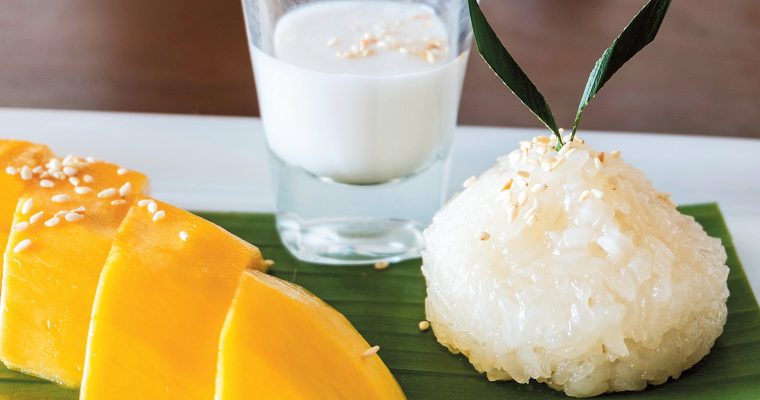 Arroz doce thai, uma sobremesa tailandesa