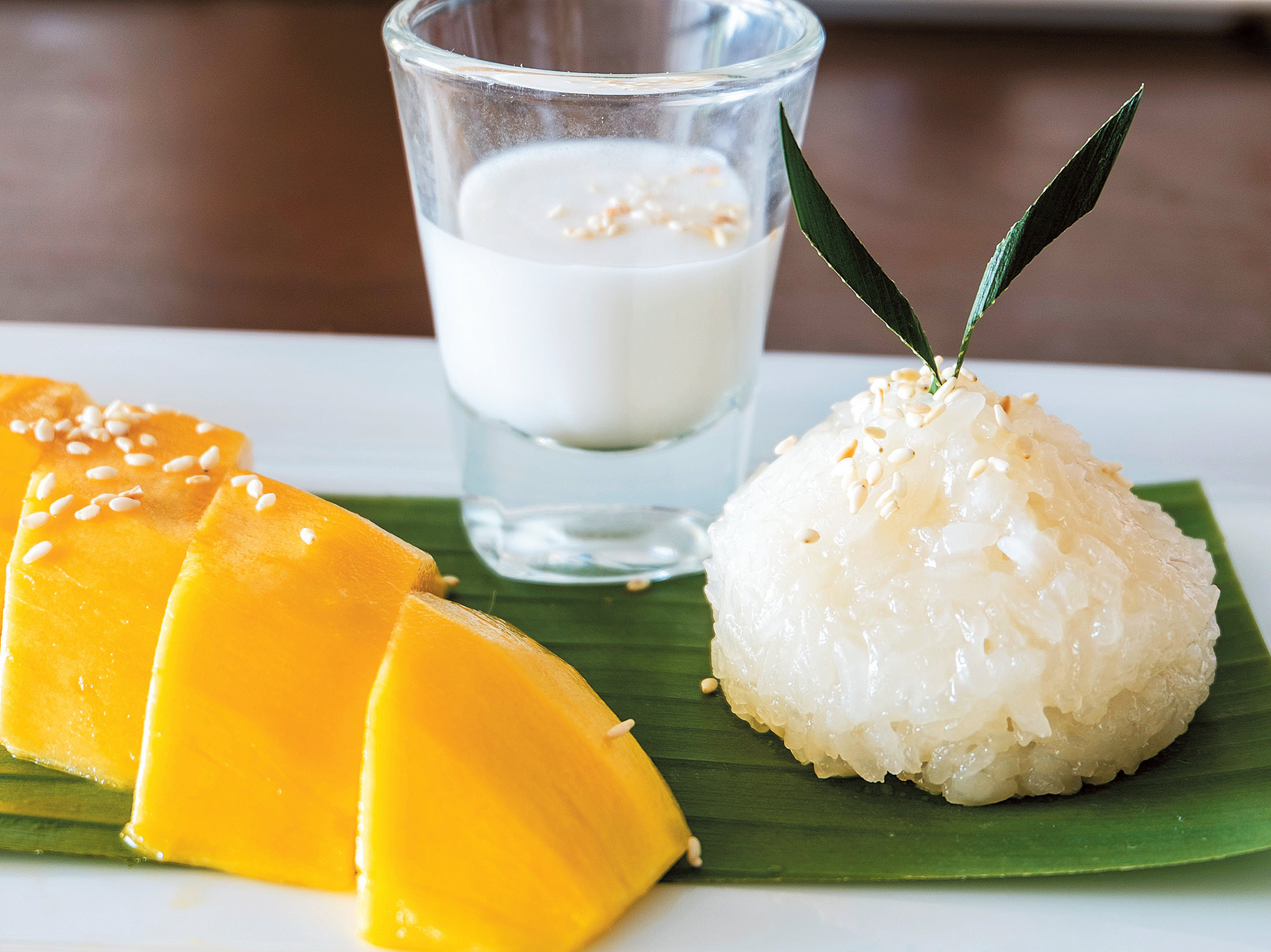 Arroz doce thai, uma sobremesa tailandesa