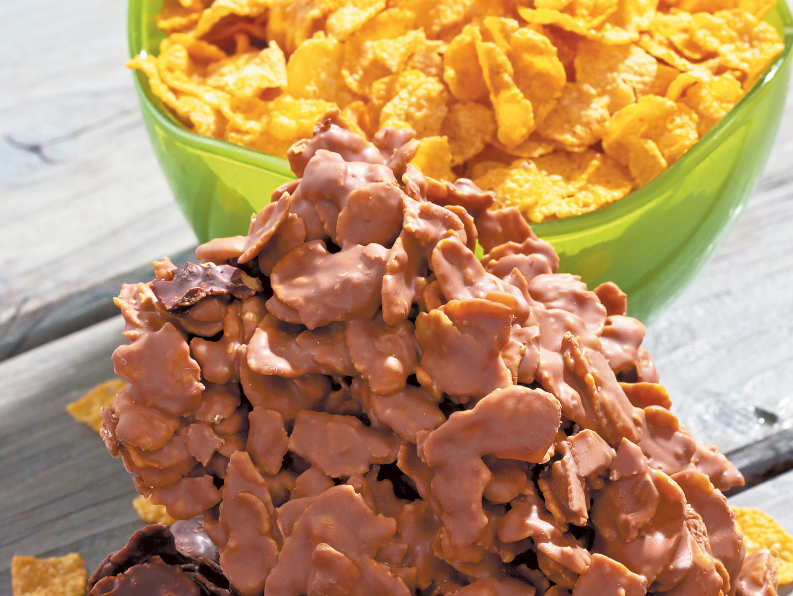 Bombons de flocos de milho