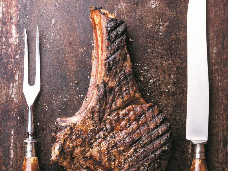 Sugestão para o almoço: costeleta grelhada