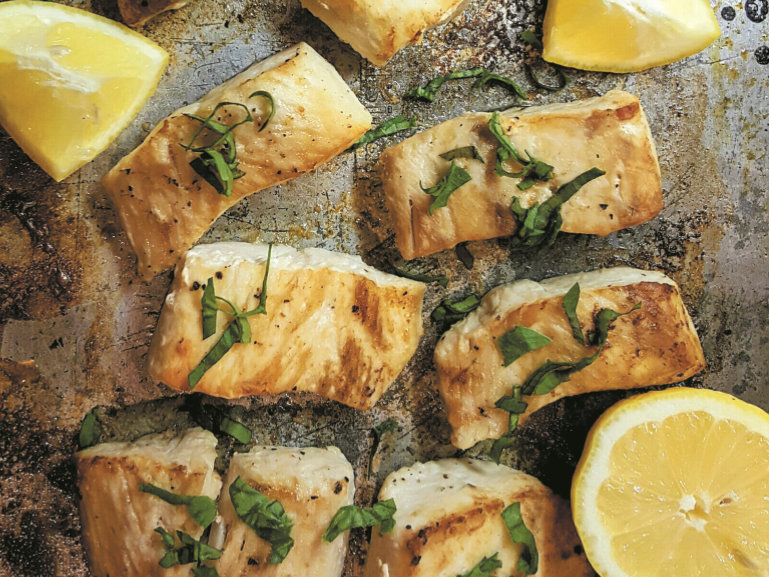 Lombinhos de pescada com limão