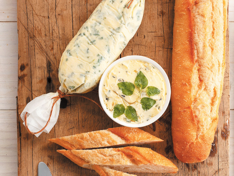 Manteiga de alho e ervas