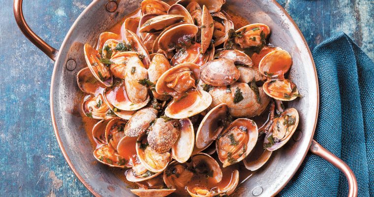 Receita de amêijoas à minha moda
