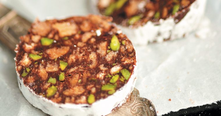 Receita de salame de pistacho