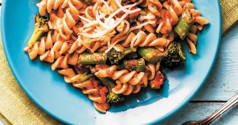 Fusilli com vegetais