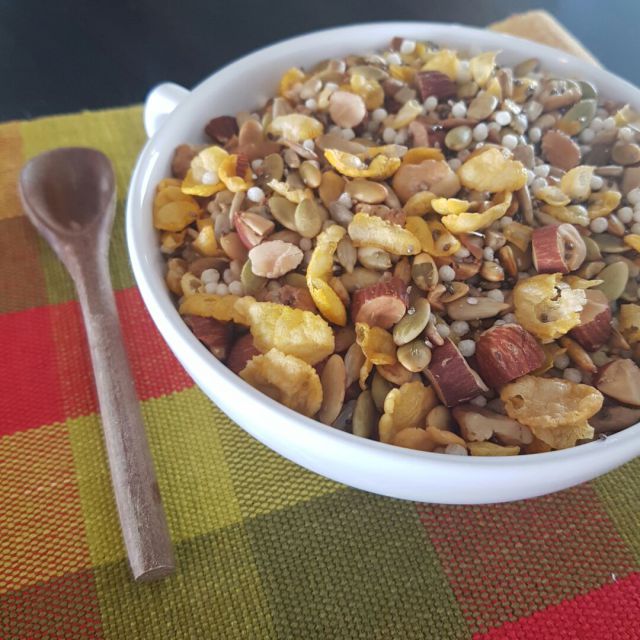Receita de granola salgada