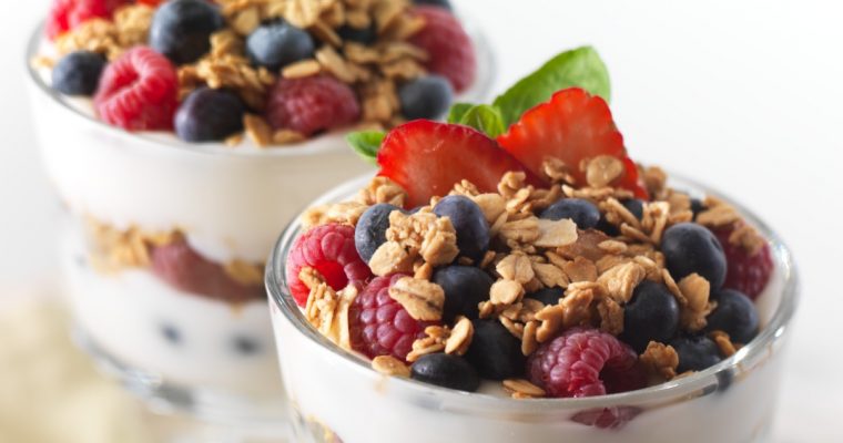 Receita de parfait de frutos vermelhos